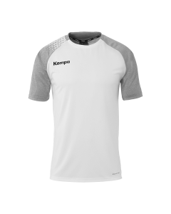 Kempa Ambition 28 Shirt weiß/dark grau melange